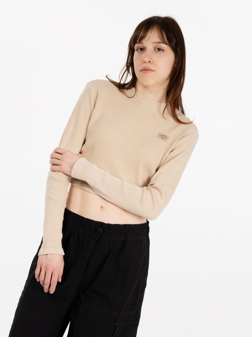 Newington t-shirt maniche lunghe beige