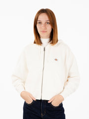 DICKIES - Oakport zip hoodie ecru