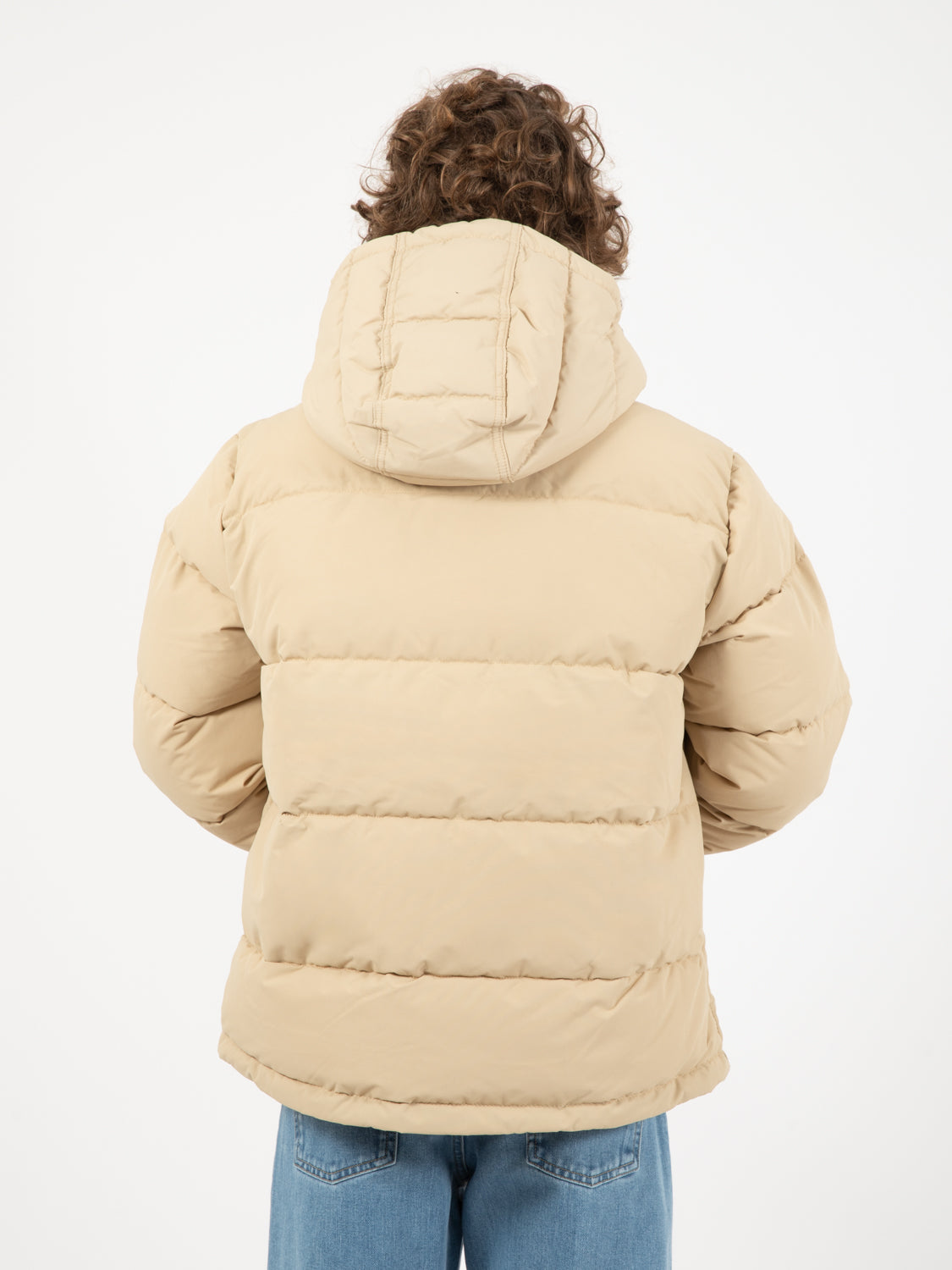 Glacier cream down jacket