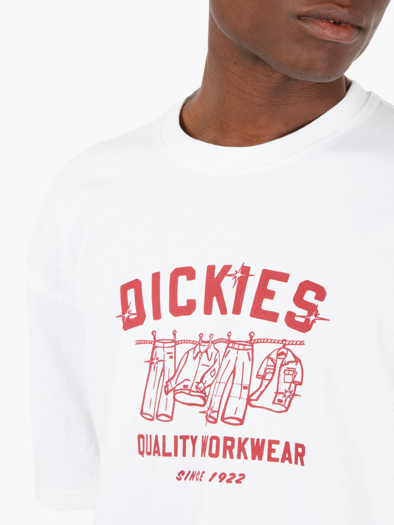 DICKIES - T-shirt Laundry boxy white