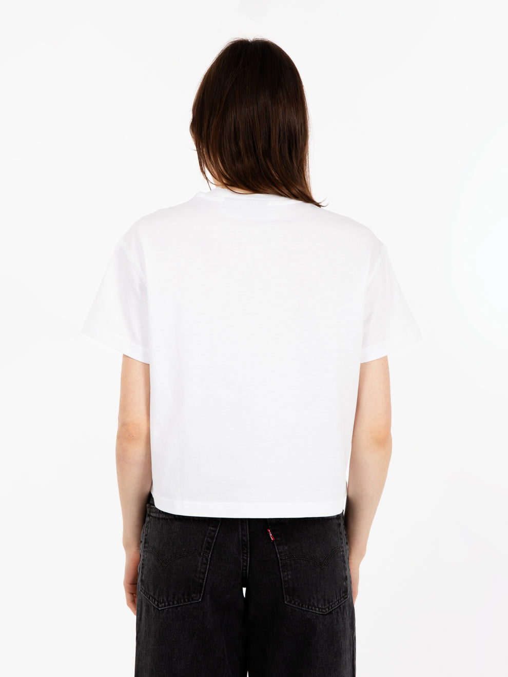 Oakport boxy ss tee white