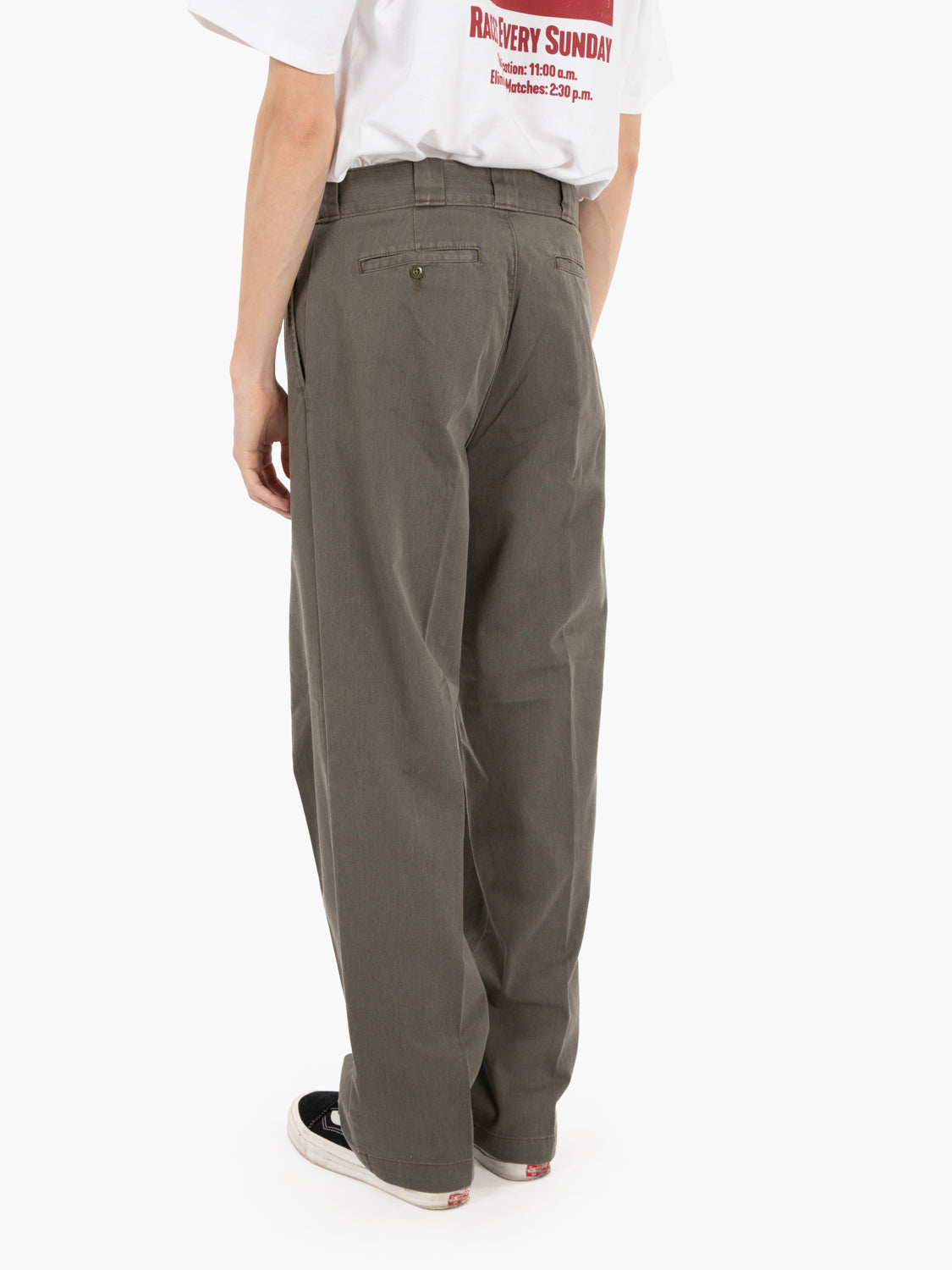 Unionville pleated work pant military green