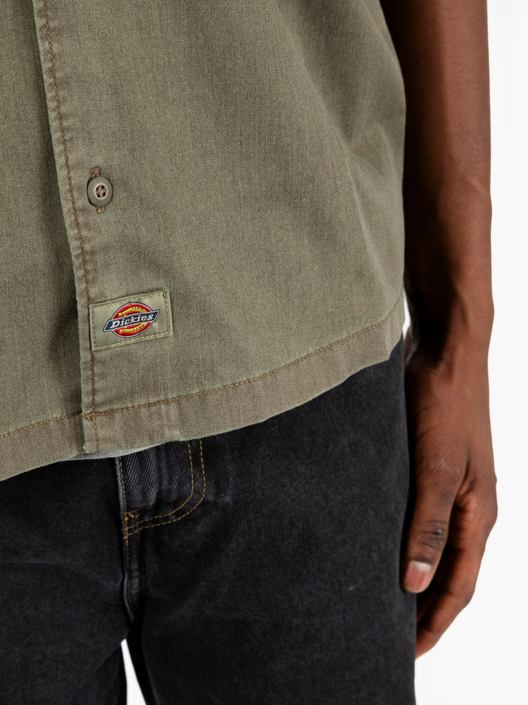 DICKIES - Unionville work shirt SS military green