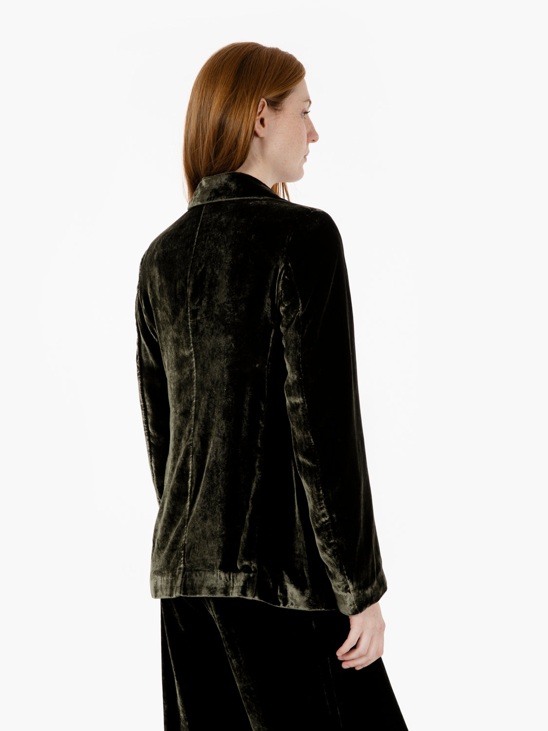 Ventio green velvet blazer