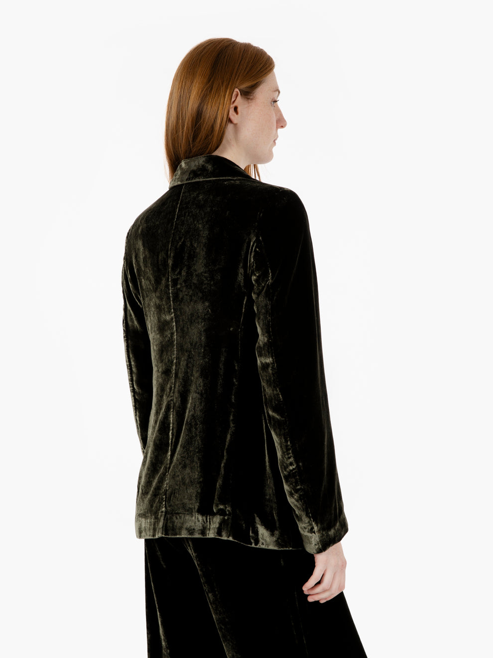 Ventio green velvet blazer
