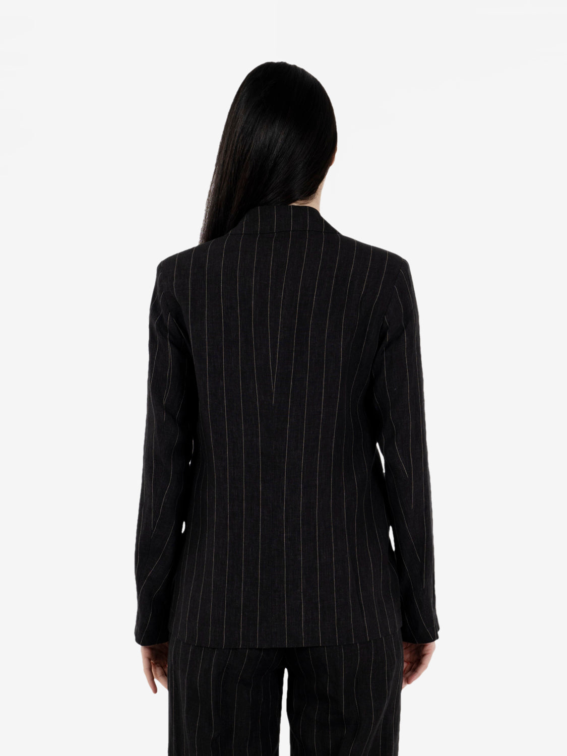 Varizo pinstriped blazer black / ecru