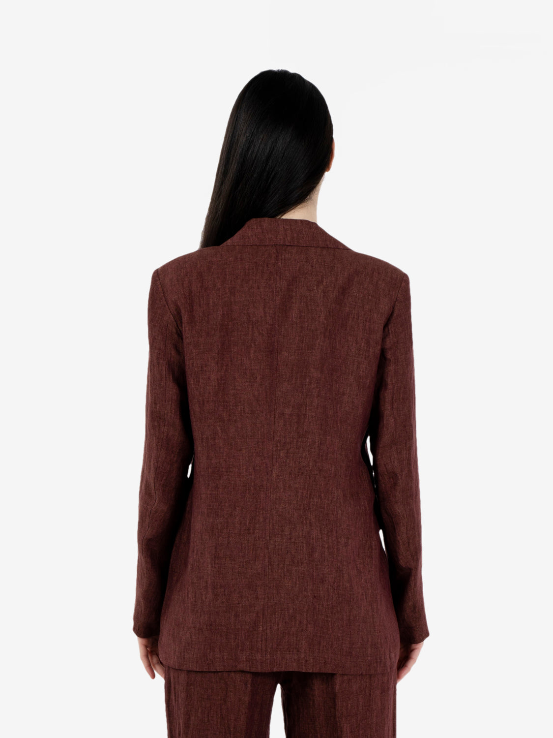 Prune linen Verko blazer