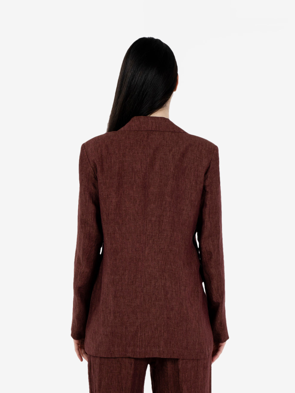 Prune linen Verko blazer