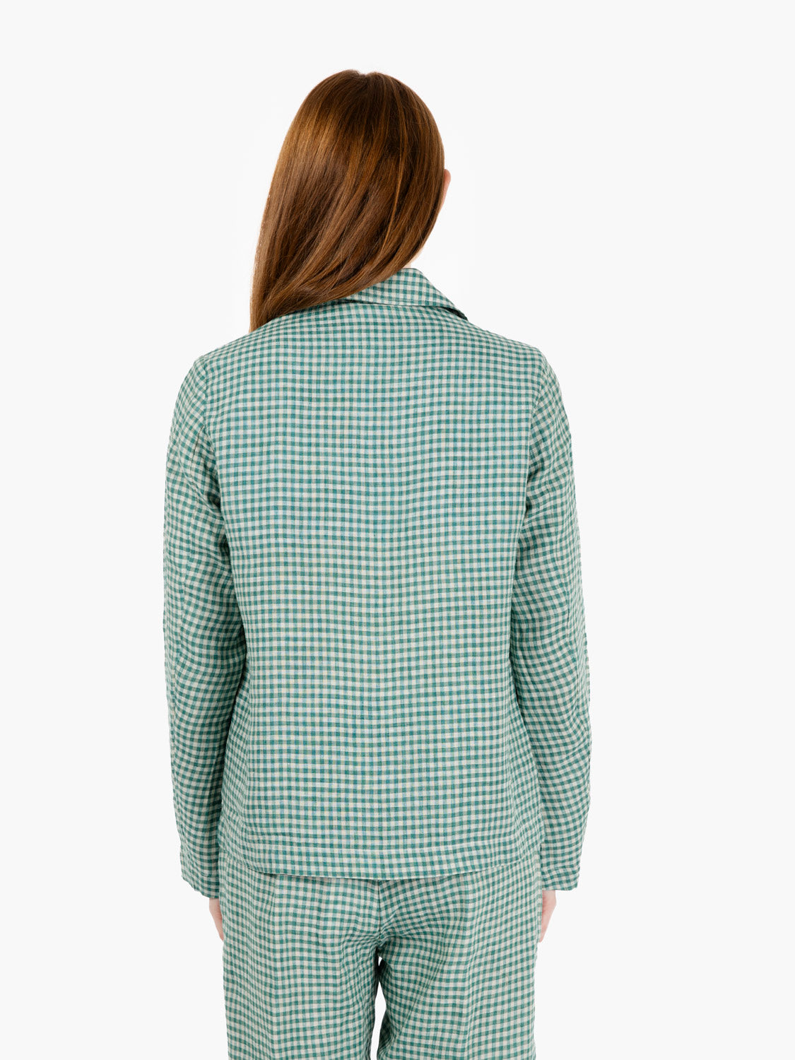 Green/White Vichy Blazer