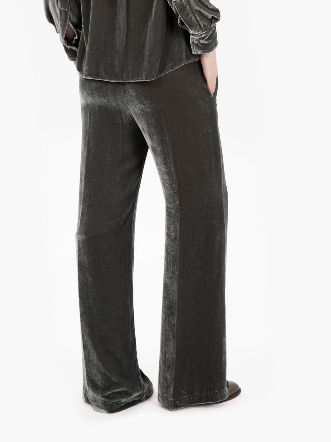 Pantaloni in velluto Portorico verdi