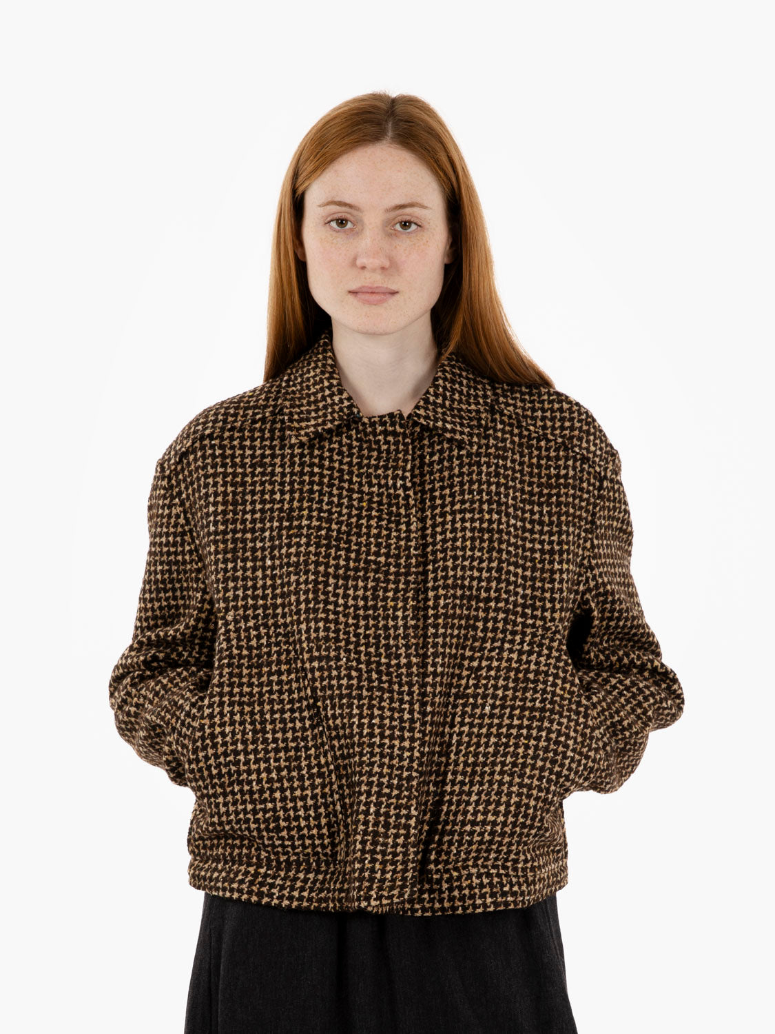 Children's bomber jacket camel / choco