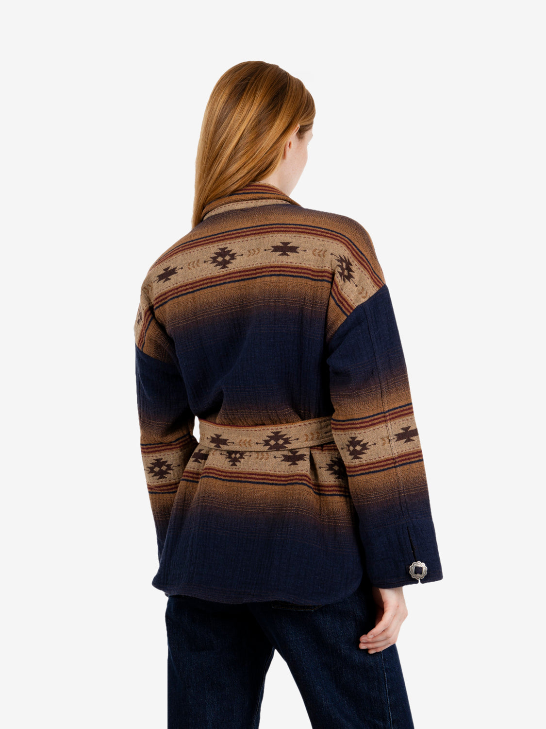 Navajo blue/beige shirt jacket