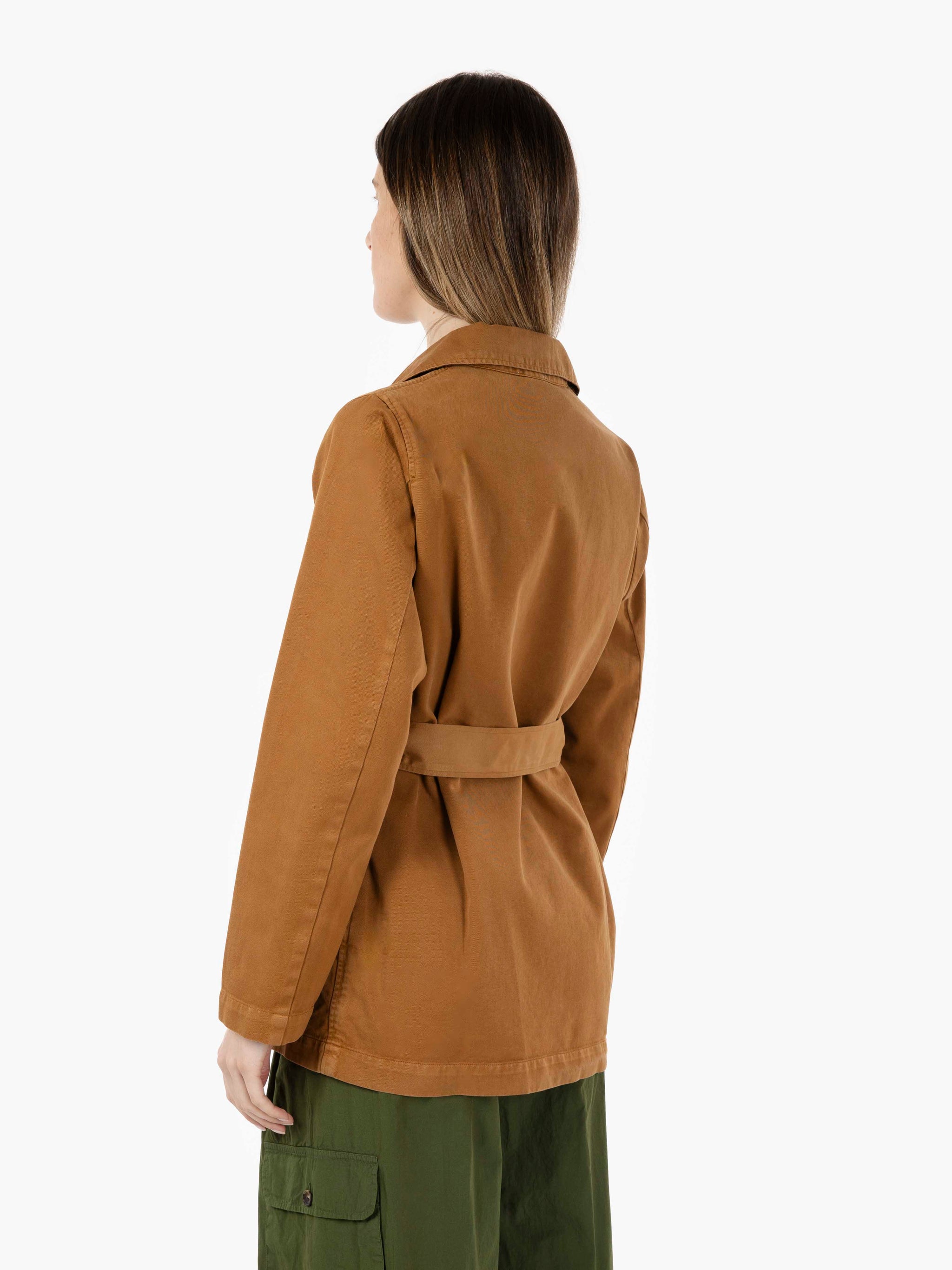 Giacca Venizo in cotone caramello