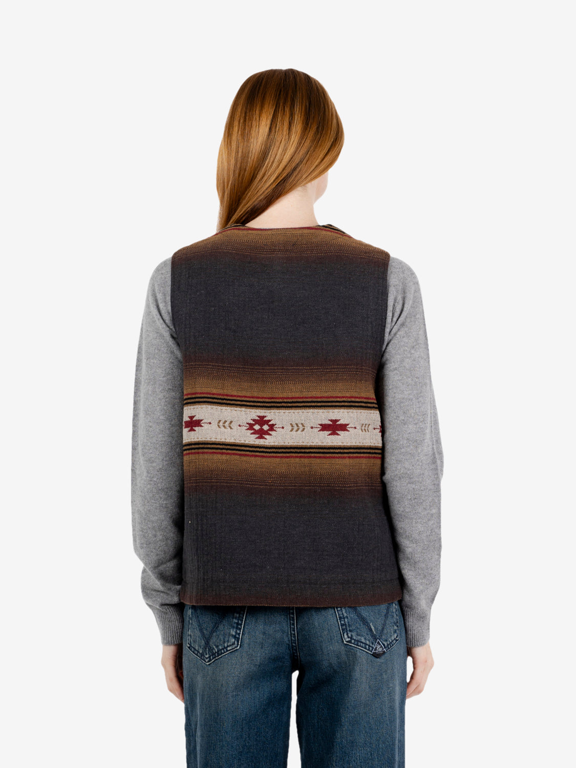 Galamo Navajo Pattern Anthracite Gilet