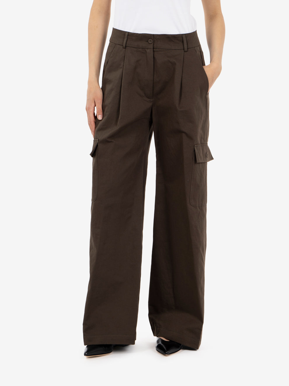 Papano khaki cargo trousers