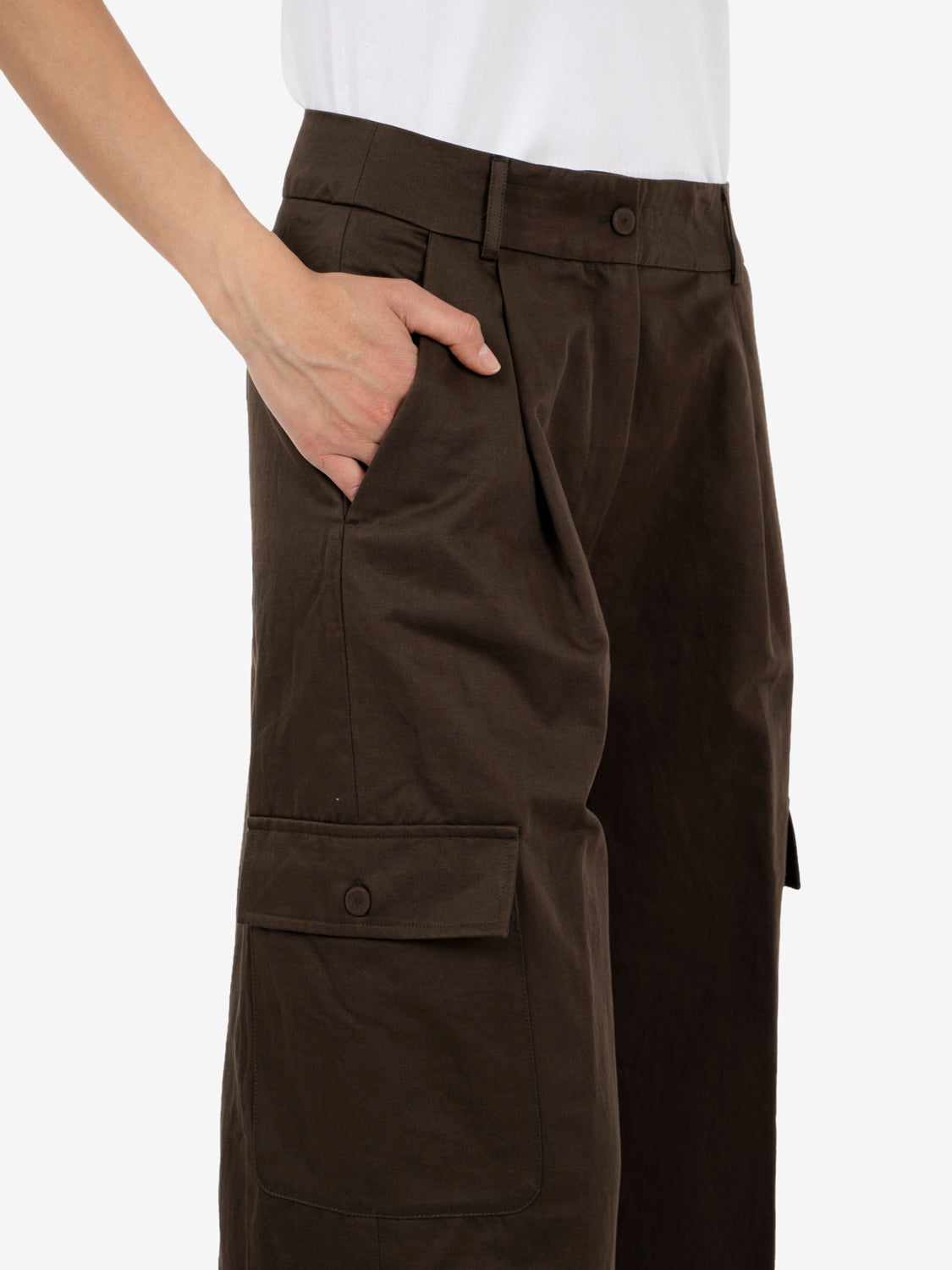 Papano khaki cargo trousers