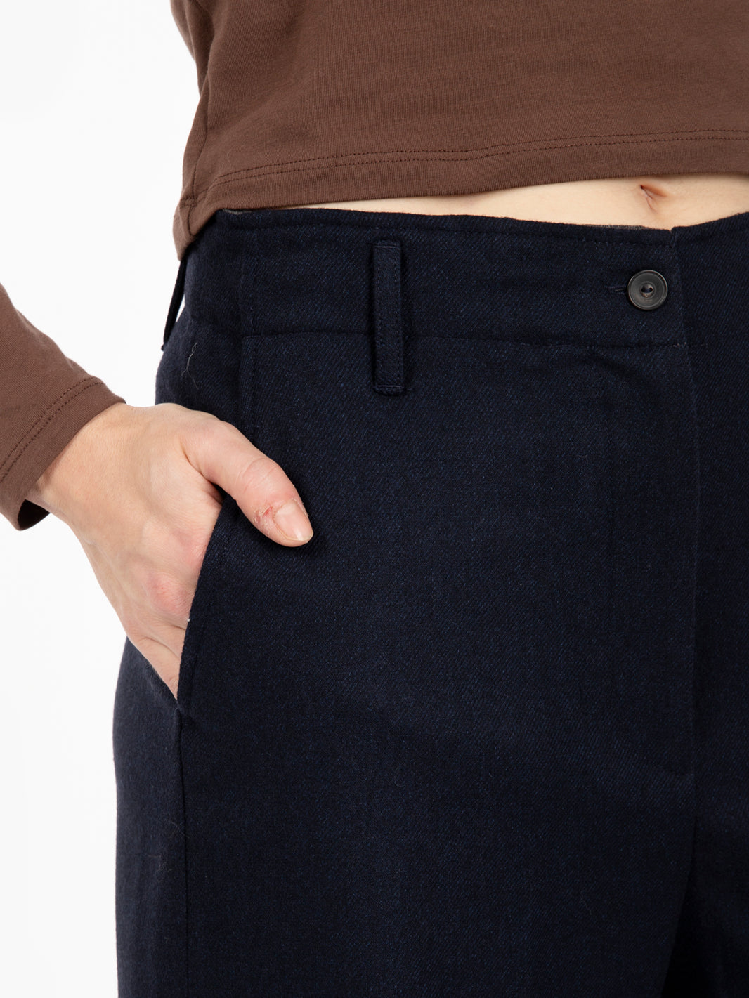 Pantaloni dritti Pomeo marine