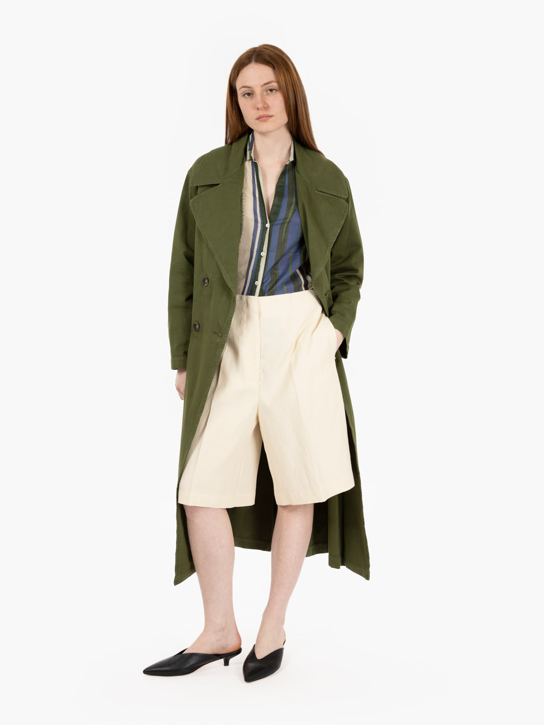 Trench Malco kaki green