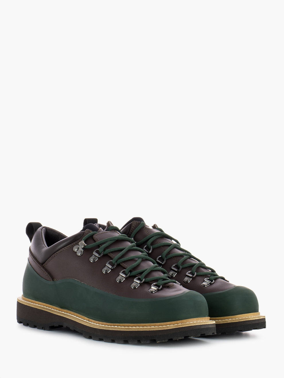 Roccia Basso mogano / green rubber