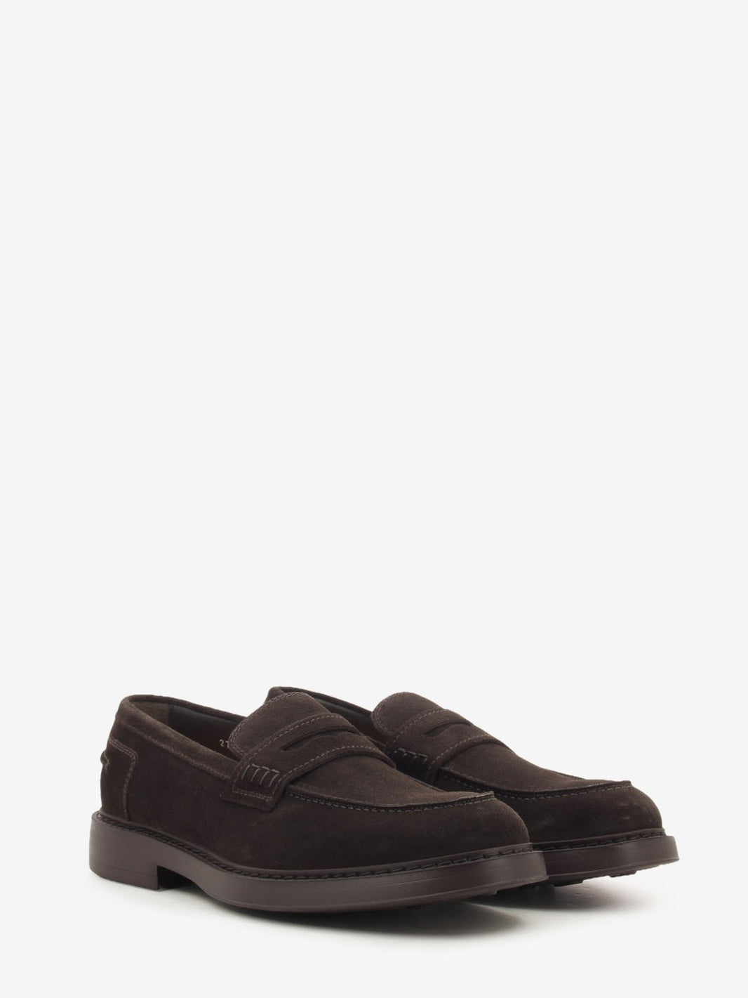 Mocassini in suede Adler visone terre / testa di moro