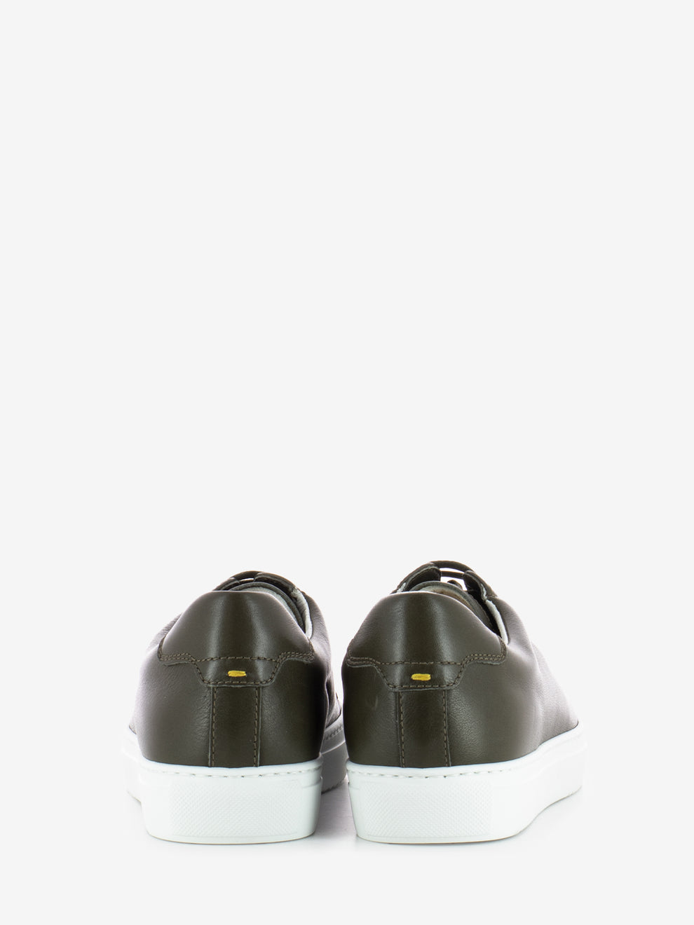 Olive Chiffon Sneaker with White Bottom
