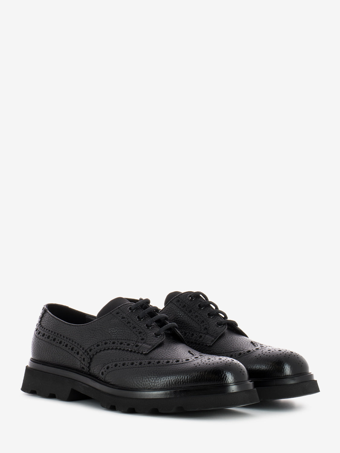 Black swallowtail full brogue derby