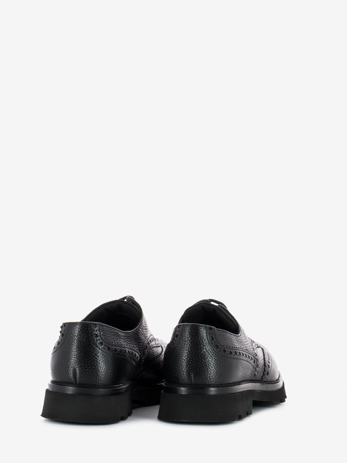 Black swallowtail full brogue derby