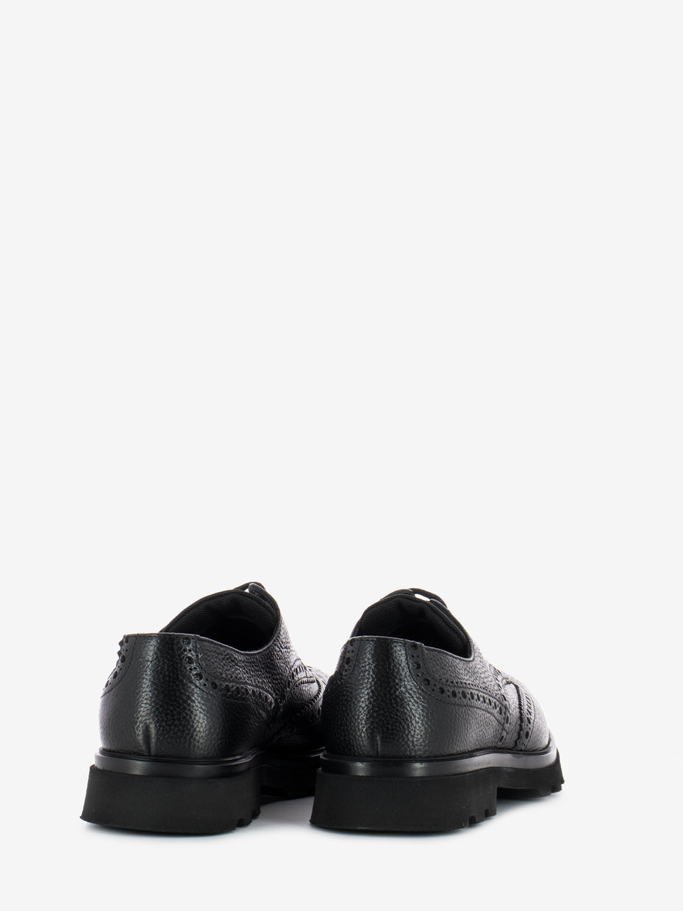 Black swallowtail full brogue derby