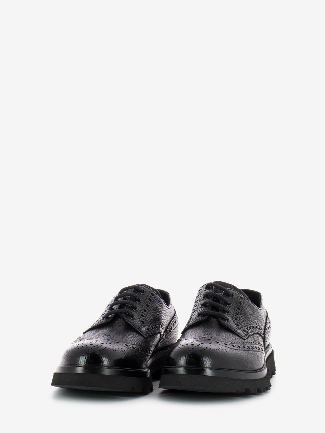 Black swallowtail full brogue derby