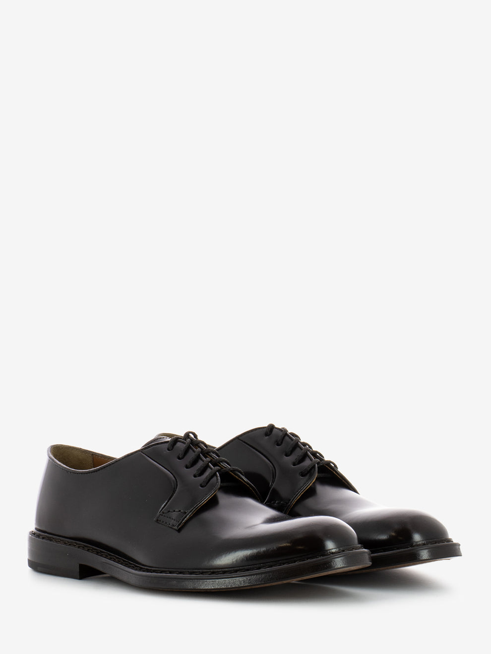 Derby Horse in ebony / dark brown leather