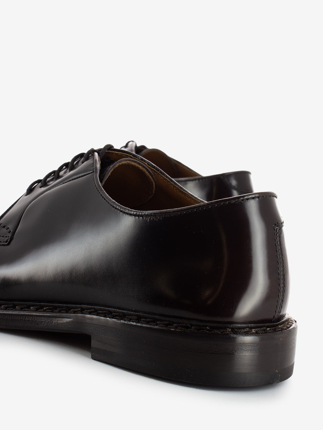 Derby Horse in ebony / dark brown leather