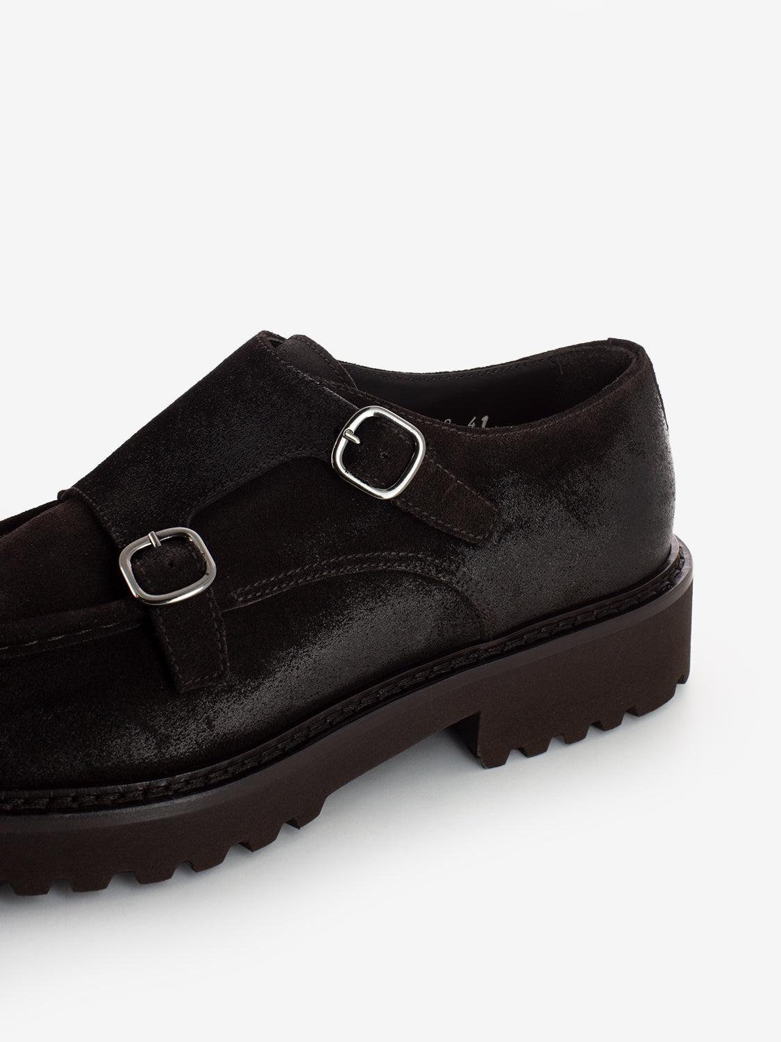 Double buckle parabout testa di moro