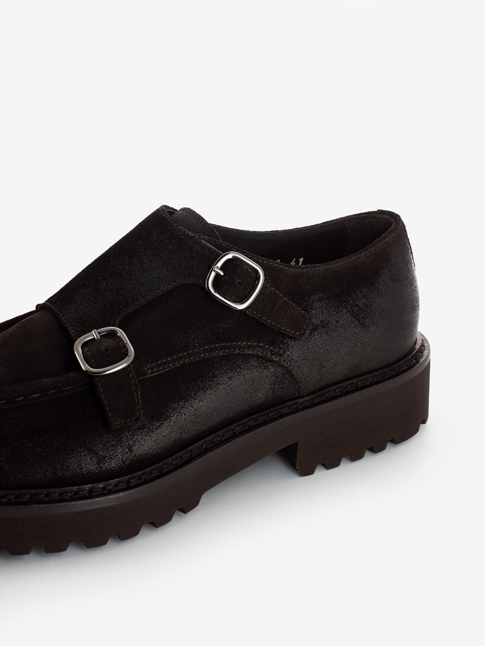 Double buckle parabout testa di moro