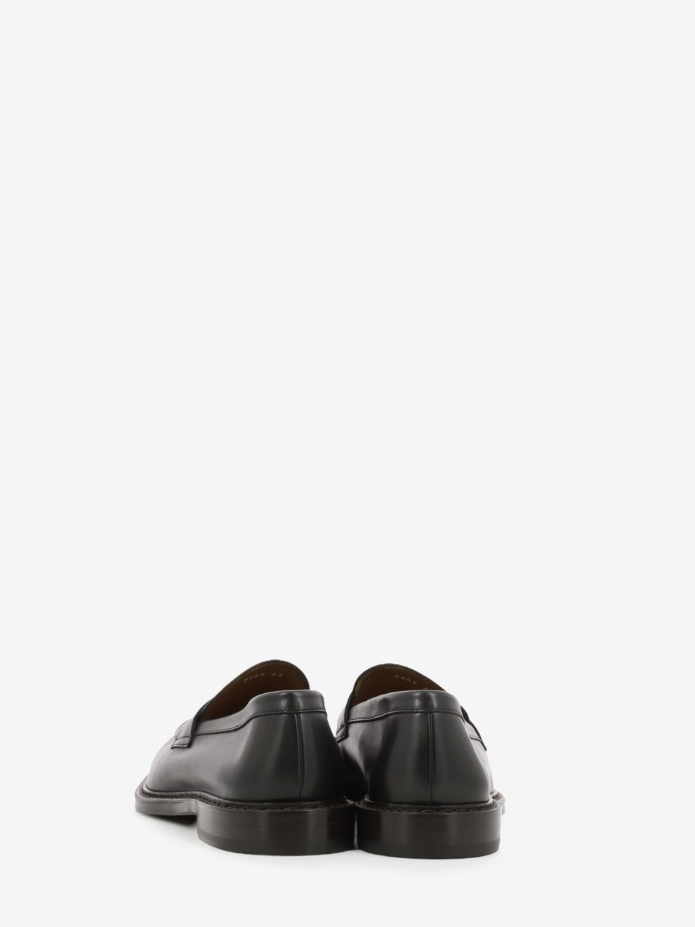 Dark brown nappa leather loafers
