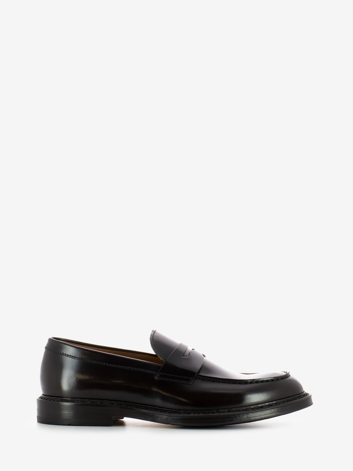 Penny Loafers in Ebony Leather