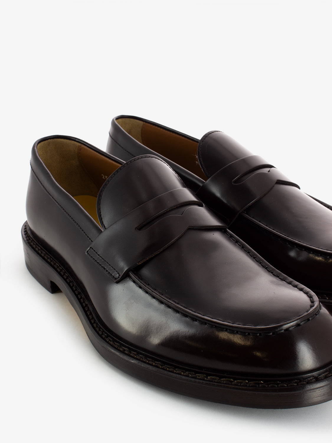 Penny Loafers in Ebony Leather