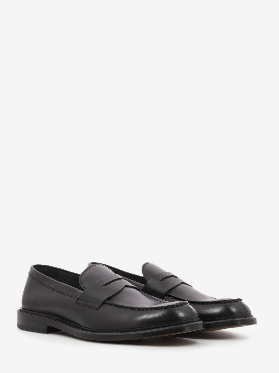Black nappa loafer