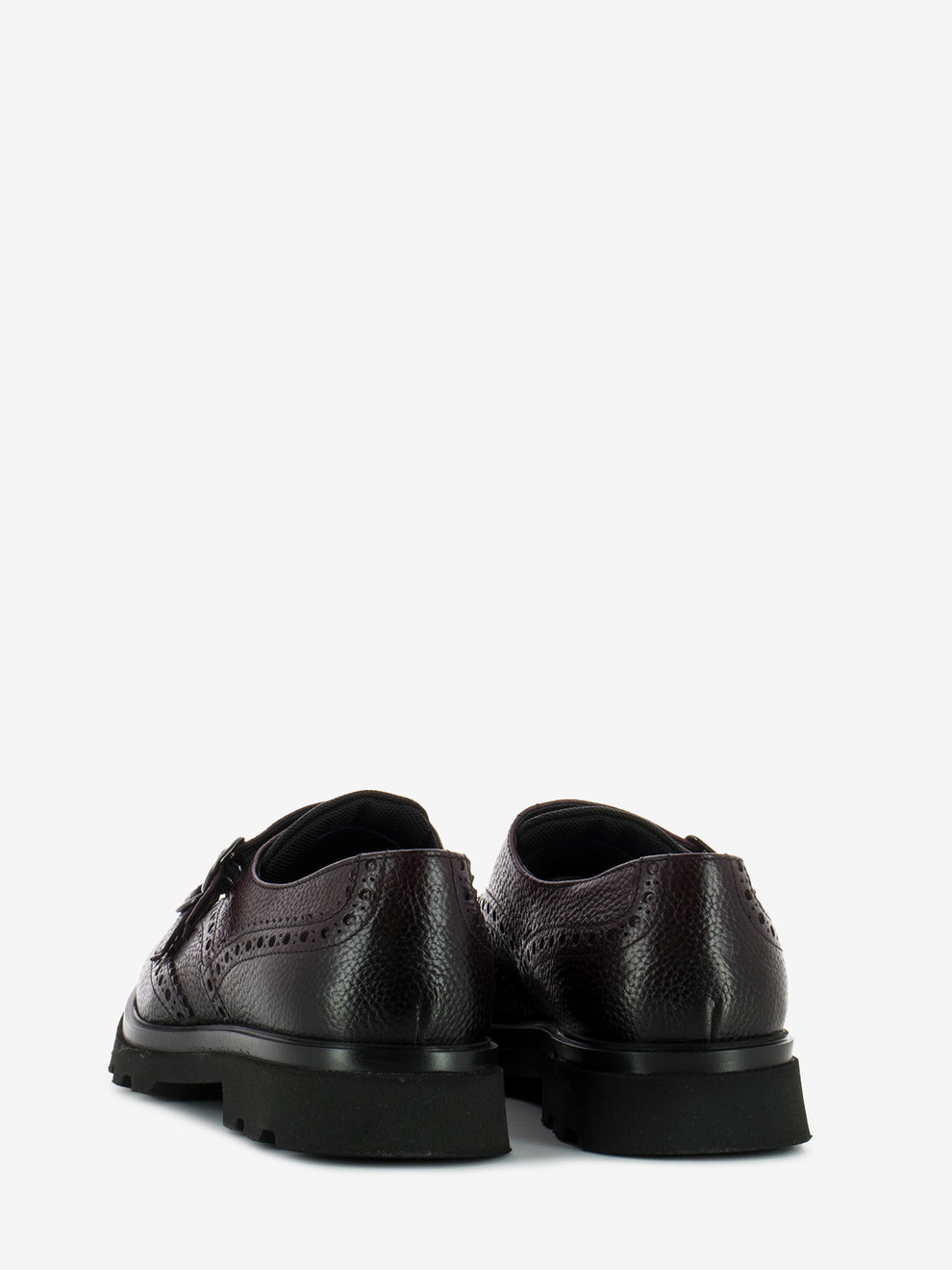 Monk Strap double dovetail buckle plum