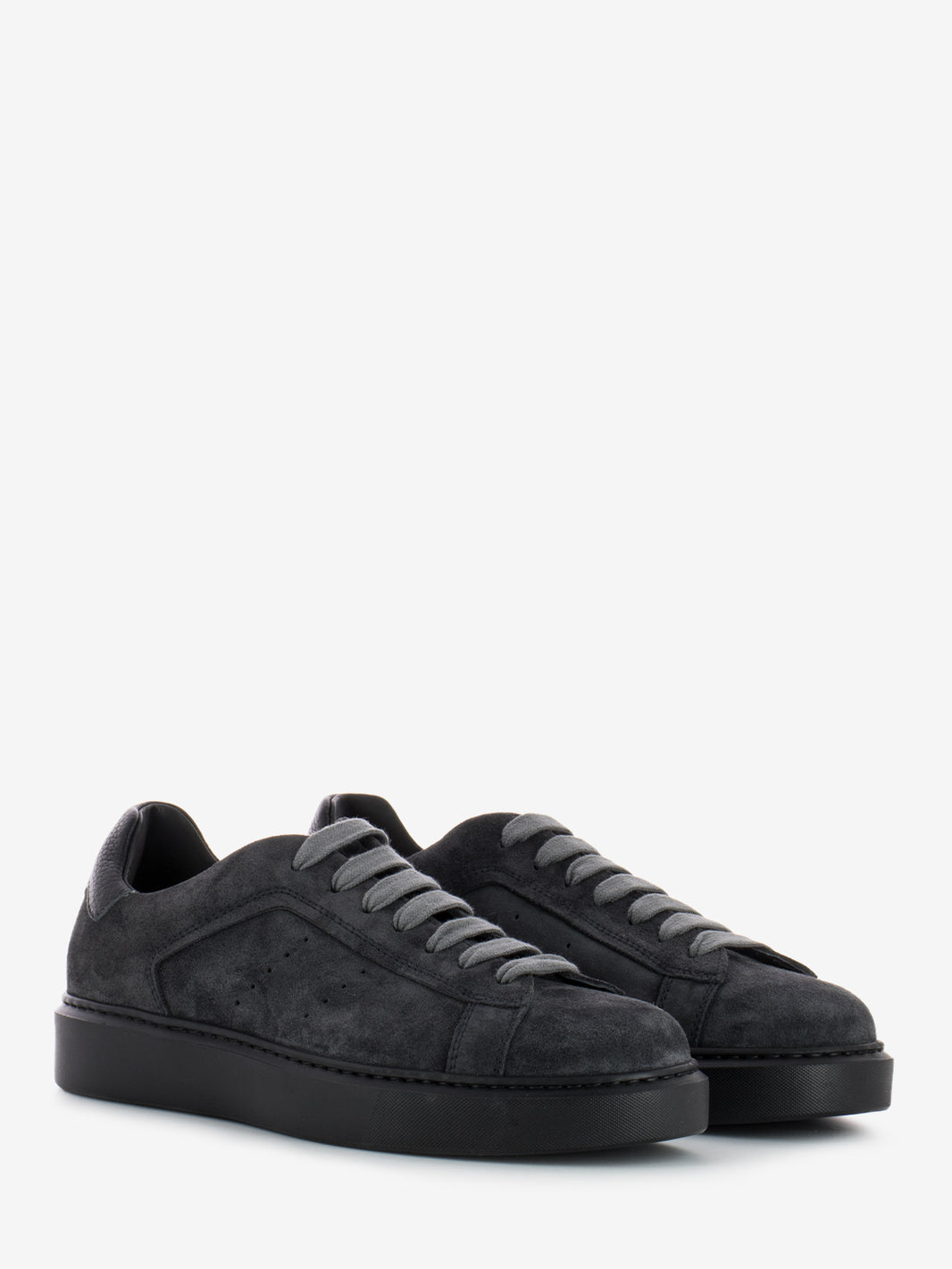 Anthracite suede sneakers