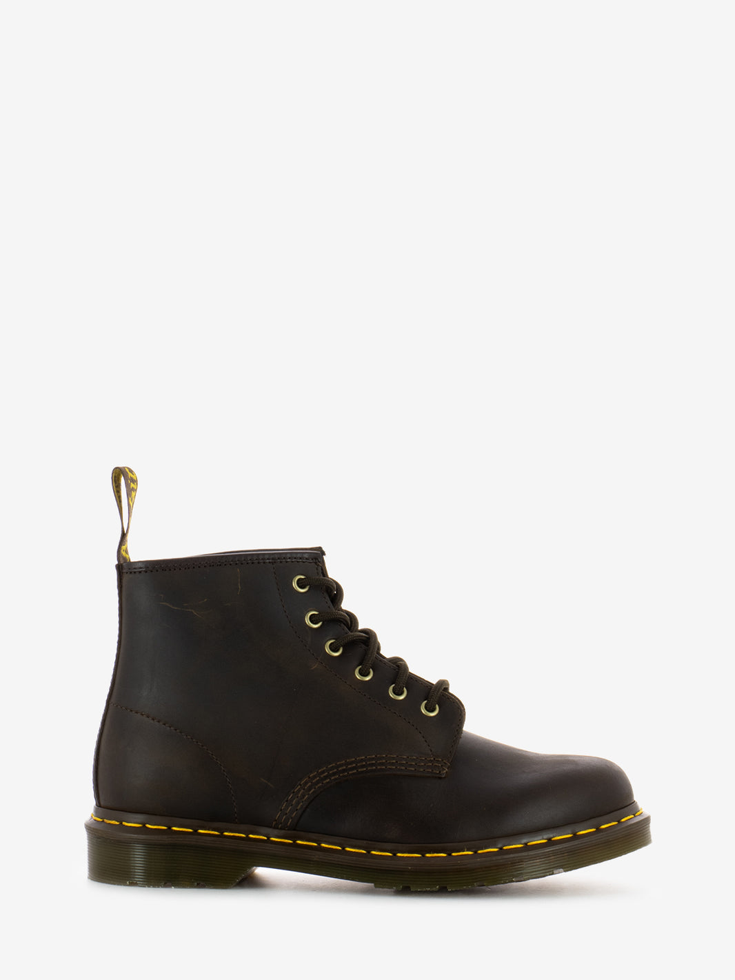 Anfibi 101 in pelle Crazy Horse dark brown