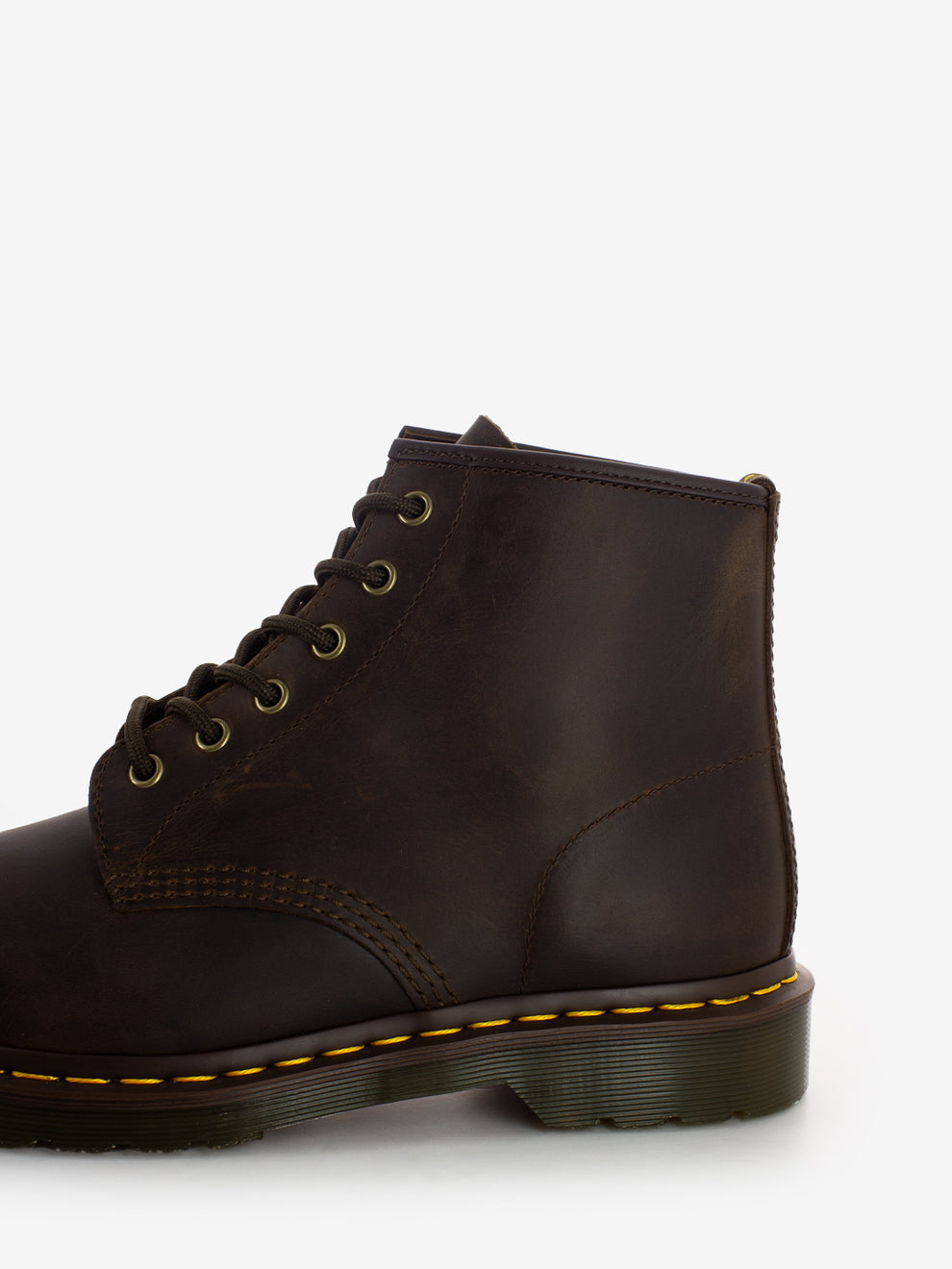 Anfibi 101 in pelle Crazy Horse dark brown