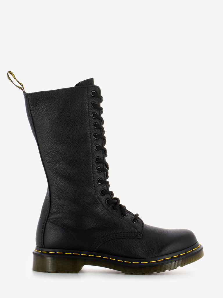 DR. MARTENS - Anfibi Virginia a suola bassa black