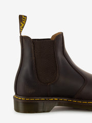 DR. MARTENS - Stivaletti Chelsea 2976 di pelle crazy horse dark brown