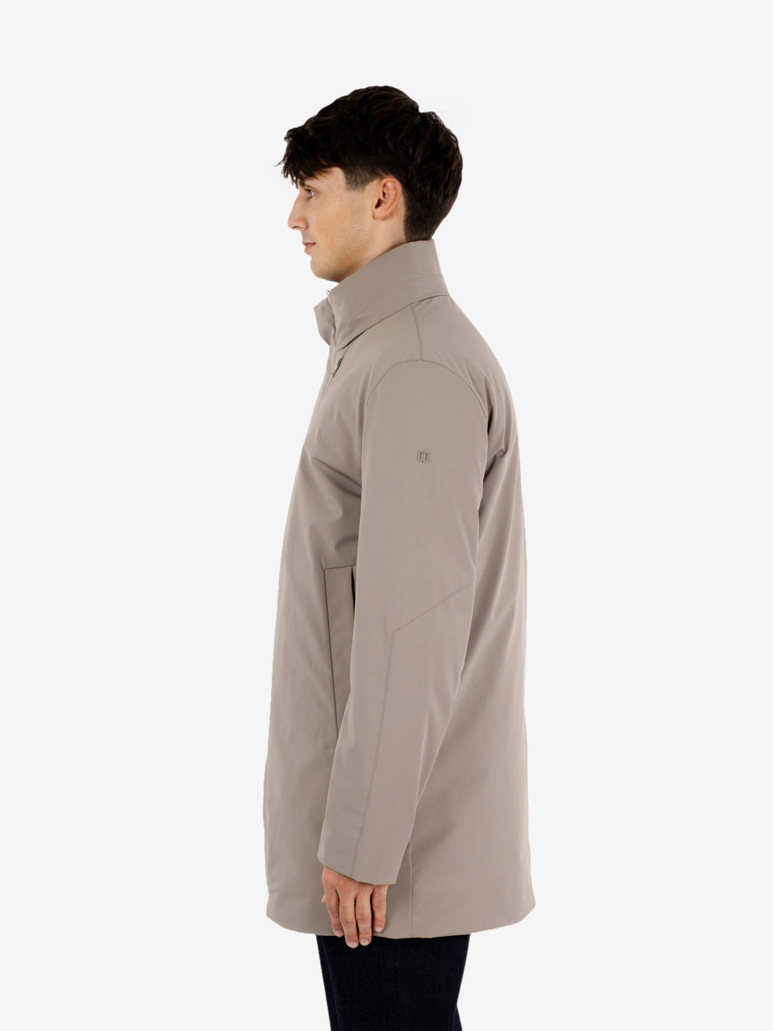 Cappotto Blake con cappuccio argilla