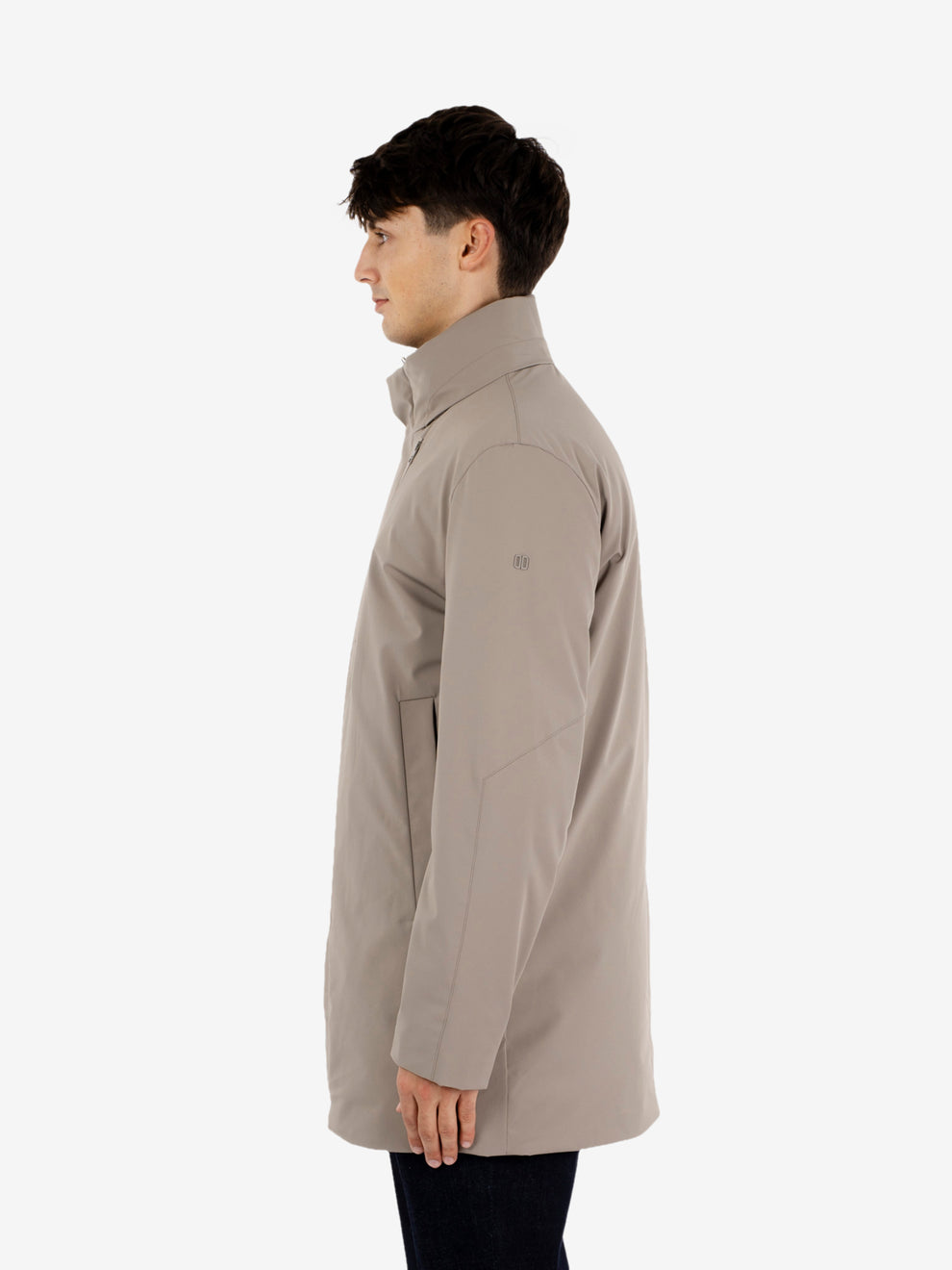 Cappotto Blake con cappuccio argilla
