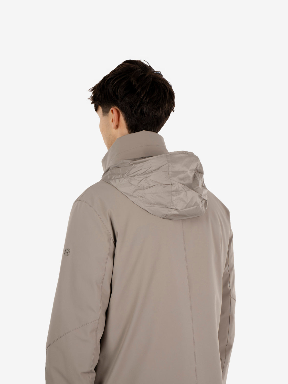Cappotto Blake con cappuccio argilla