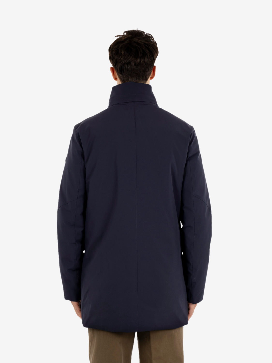 Blake hooded coat navy