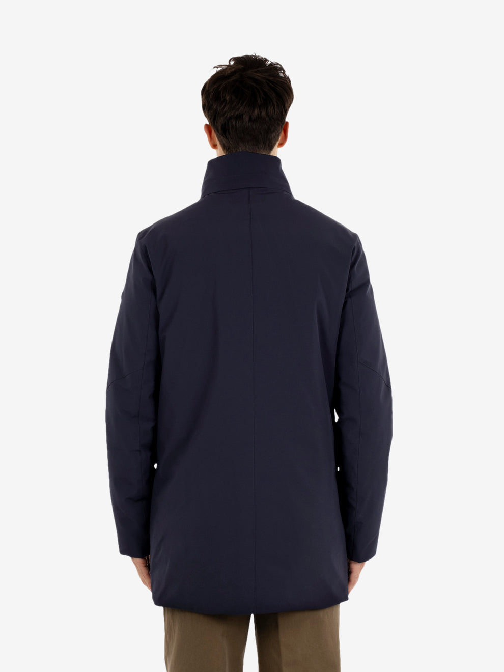 Blake hooded coat navy