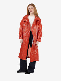 Glance coral oversized coat