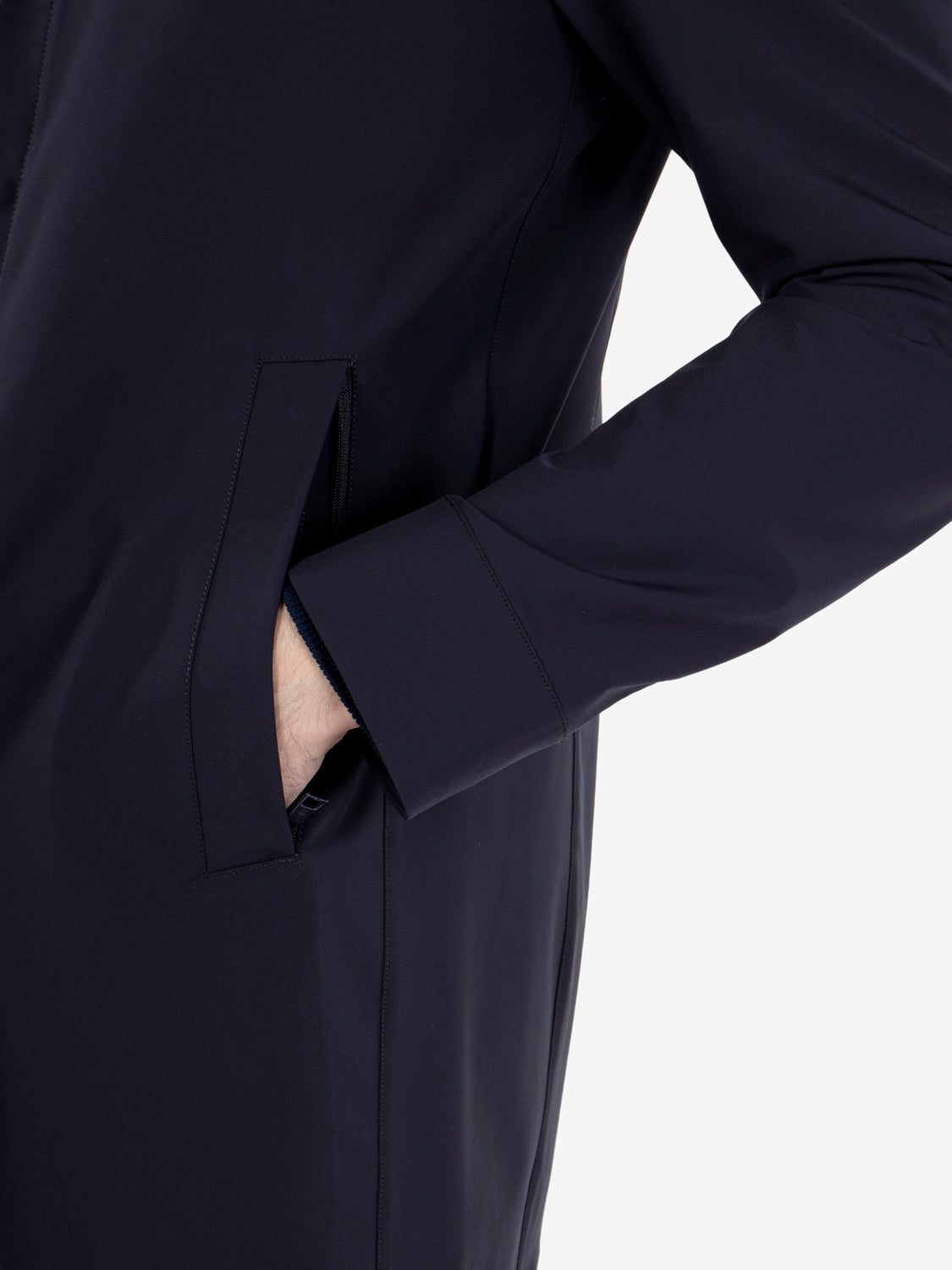 MALBEC-TORANO_800 SHIRT COLLAR COAT WITH SNAP CLOSURES IN NAVY